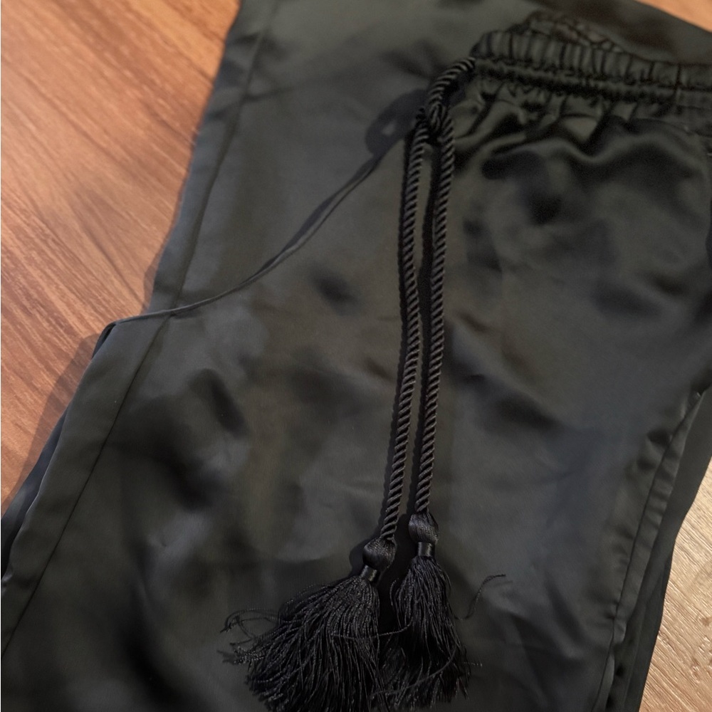 Ralph Lauren Black Women's Joggers with Tassel Detail